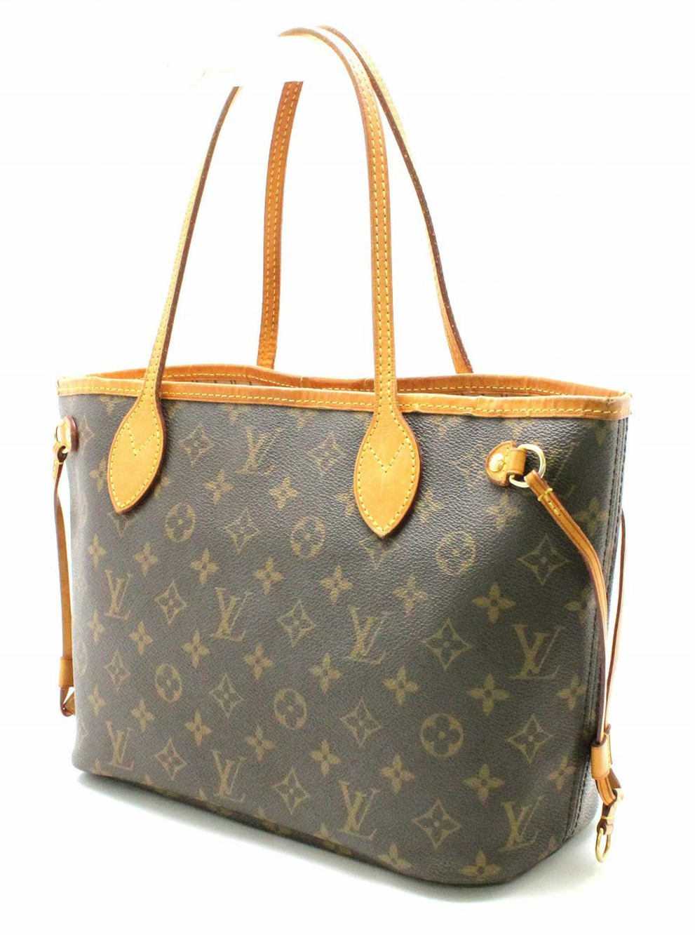 Louis Vuitton Monogram Tote Neverfull Shoulder Bag Brown